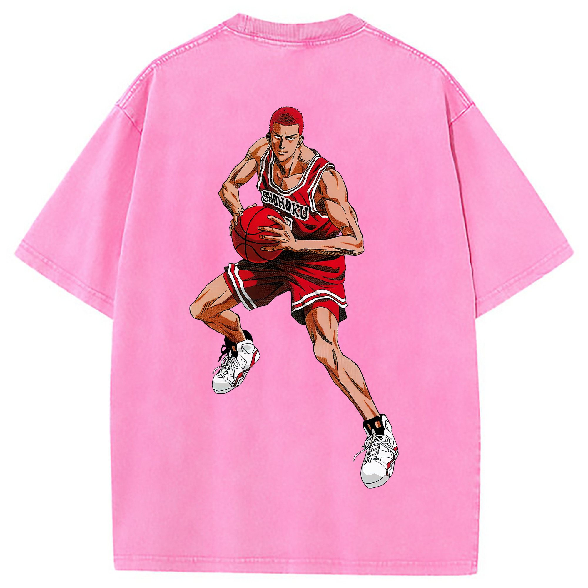 （画像用） SLAM DUNK／スラムダンク 綿100% ヴィンテージ風 半袖Tシャツ（背面プリント）